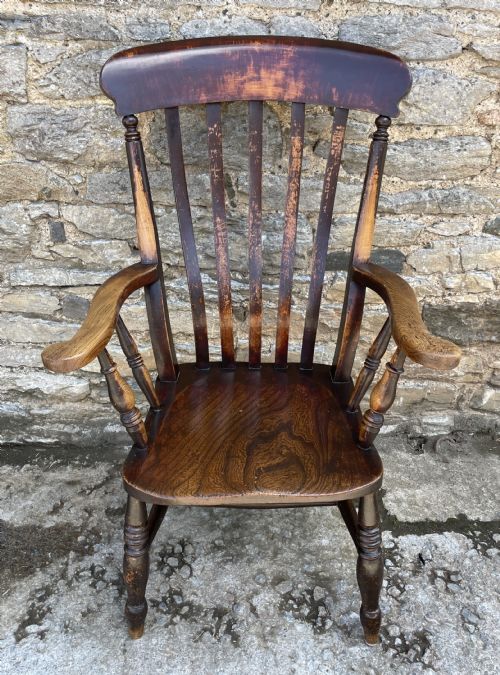 Victorian Lathe Back Farmhouse Chair