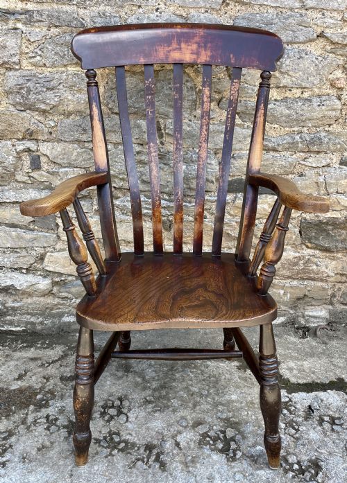 fig 1. Victorian Lathe Back Farmhouse Chair