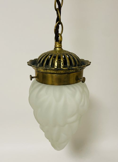 fig 1. Antique Glass Flame Pendant Light