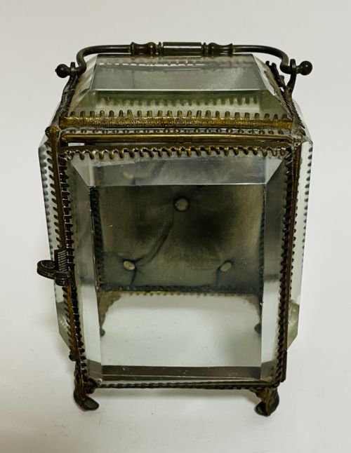 fig 1. Antique French Glass Jewellery or Watch Casket