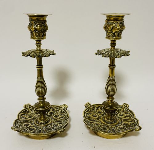 ANTIQUE INDIAN BRASS DESK SET - ADDITIONAL PHOTO 3