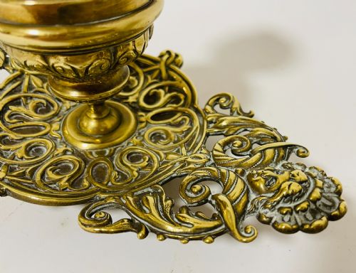 ANTIQUE INDIAN BRASS DESK SET - ADDITIONAL PHOTO 10