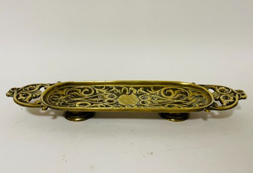 ANTIQUE INDIAN BRASS DESK SET - ADDITIONAL PHOTO 14