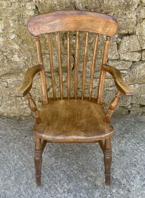 Antique Stick Back Farmhouse Chair
