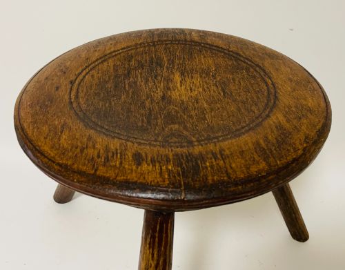 fig 1. Antique Welsh Dairy Stool
