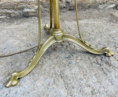 fig 2. Victorian Brass Telescopic Standard Lamp