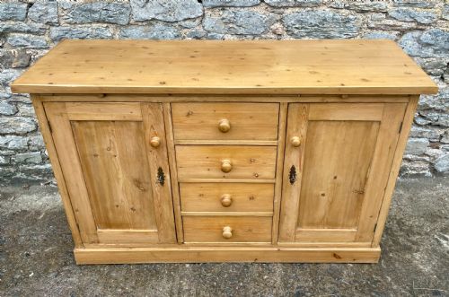 fig 1. Antique Pine Sideboard with Bread Board
