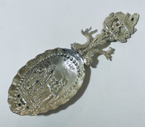 Antique Scottish Silver Caddy Spoon
