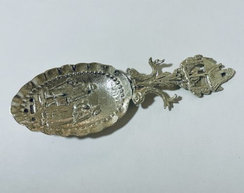 fig 1. Antique Scottish Silver Caddy Spoon