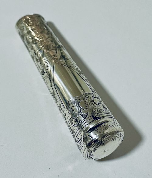fig 2. Antique Silver Cheroot Holder Case