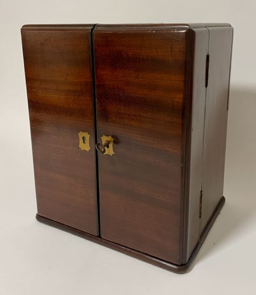 fig 1. Georgian Mahogany Apothecary Cabinet