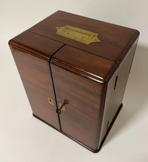 fig 2. Georgian Mahogany Apothecary Cabinet