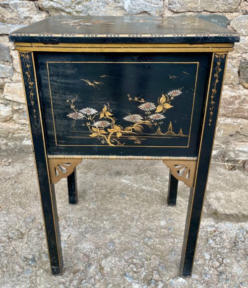 fig 2. Victorian Chinoiserie Sewing Cabinet