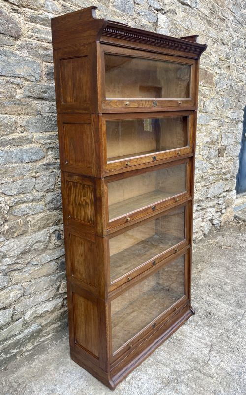 fig 2. Antique Oak Lebus Stacking Bookcase