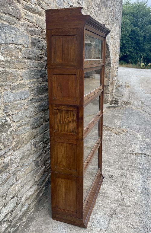 fig 3. Antique Oak Lebus Stacking Bookcase