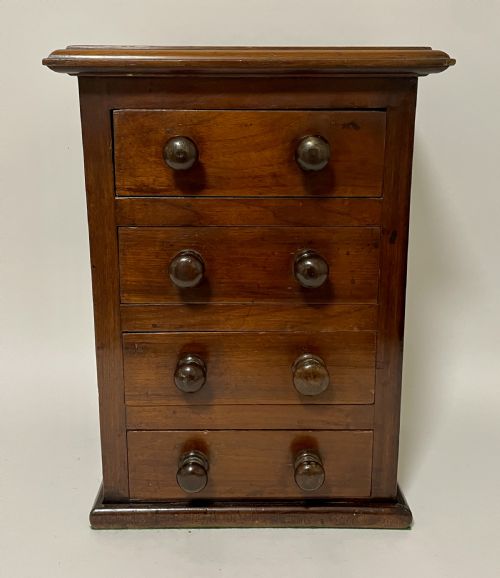 Victorian Miniature Mahogany Chest of Drawers