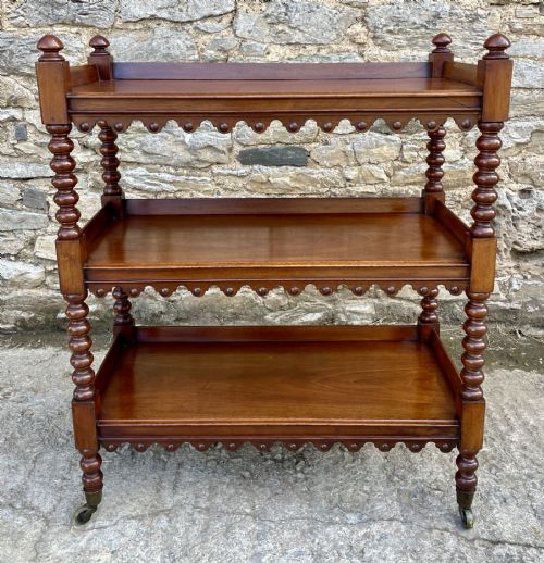 Victorian Mahogany Bobbin Turned Buffet