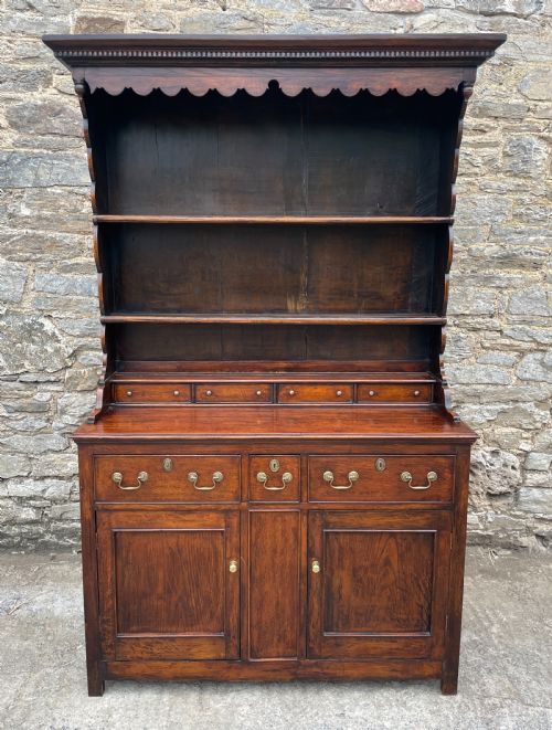 18th Century Style Welsh Oak Canopy Dresser