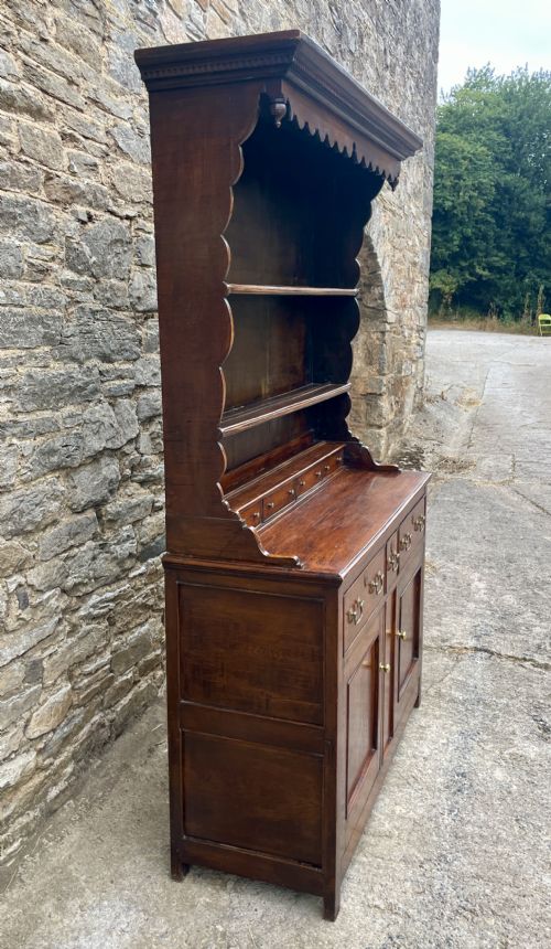 fig 2. 18th Century Style Welsh Oak Canopy Dresser