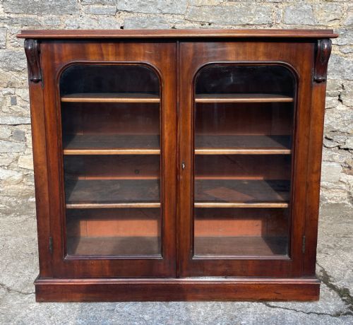 Victorian Mahogany Glazed Bookcase