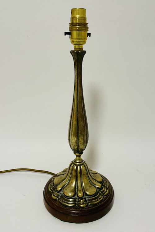 Antique Art Nouveau Style Brass Table Lamp