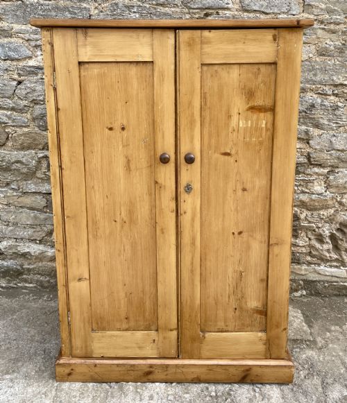 Antique Stripped Pine Cupboard