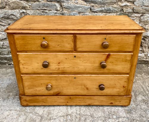 Antique Stripped Pine Chest of Drawers