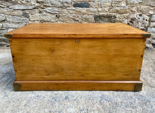 fig 1. Antique Pine Blanket Box