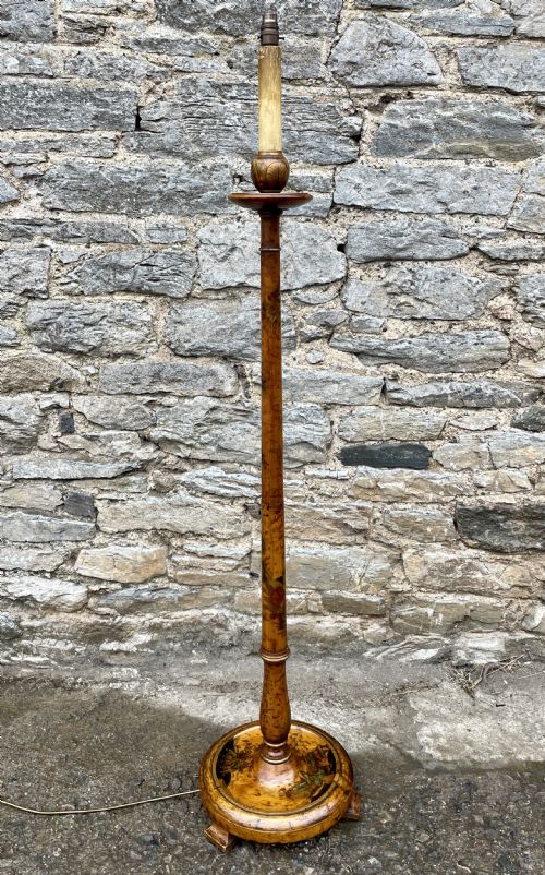 Antique Chinoiserie Standard Lamp