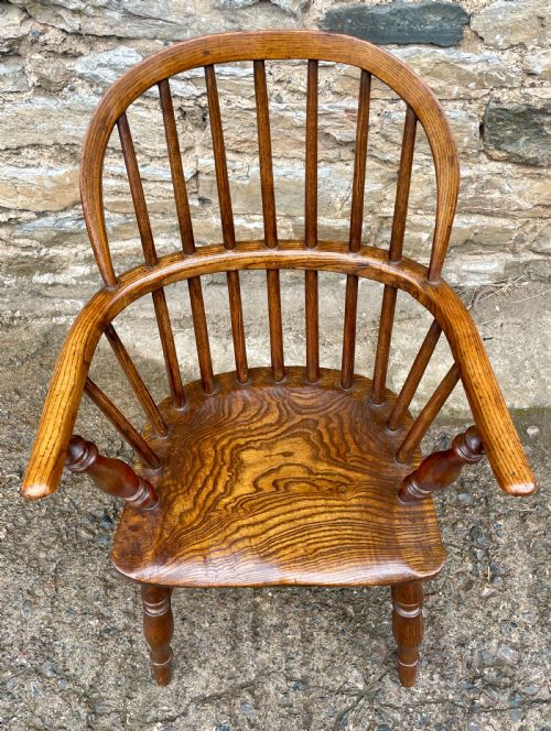 fig 1. Antique Child’s Hoop Back Windsor Chair