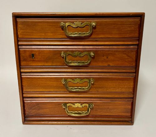 fig 1. Antique Tabletop Filing Drawers