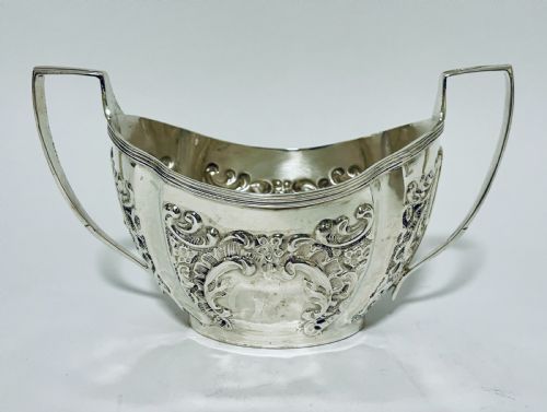 fig 1. Victorian Silver Milk Jug and Sugar Bowl