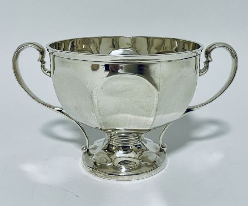 Antique Silver Twin Handled Bowl