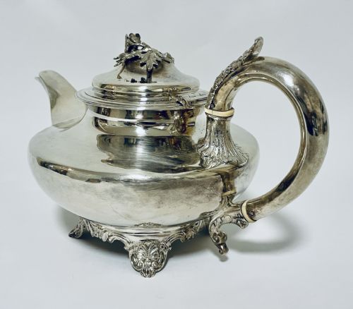 fig 1. Early Victorian Silver Teapot