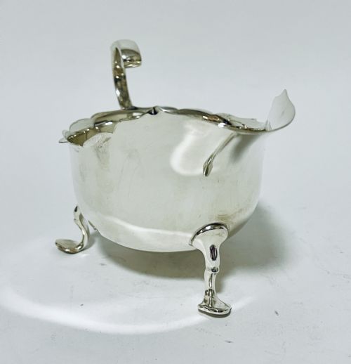 fig 1. Antique Silver Sauce Boat