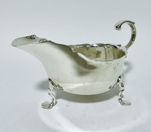 fig 2. Antique Silver Sauce Boat