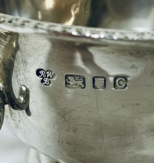 fig 1. Harrods Silver Sauce Boat
