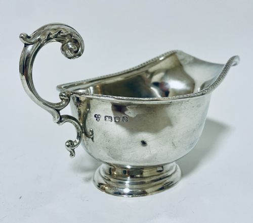 fig 2. Harrods Silver Sauce Boat