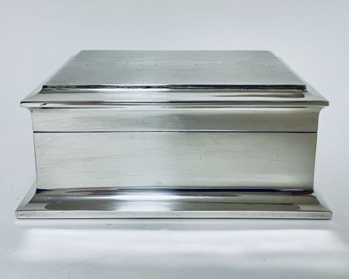 Art Deco Silver Cigarette Box