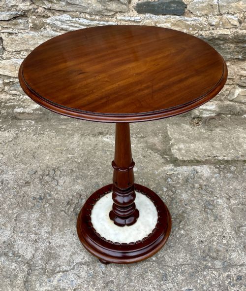 William IV Mahogany and Marble Table