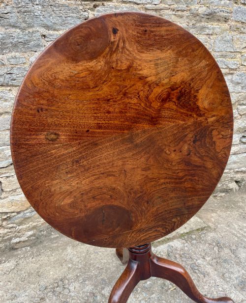 fig 2. Georgian Elm and Oak Tilt Top Occasional Table

