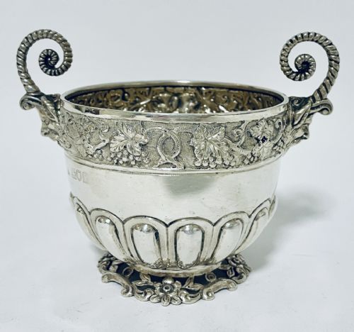Antique Silver Twin Handled Cup
