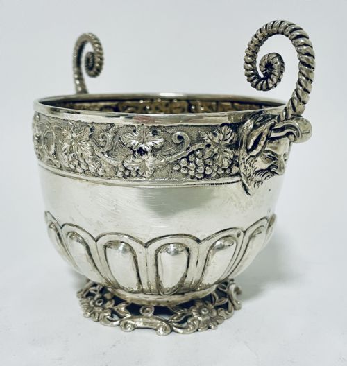 fig 1. Antique Silver Twin Handled Cup
