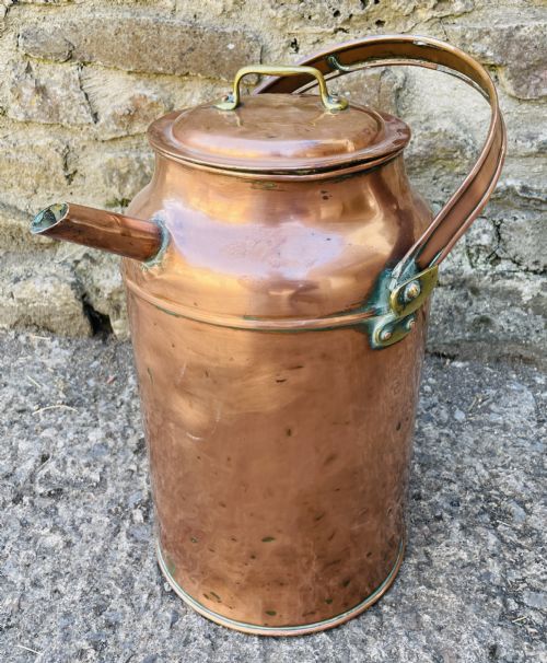 fig 1. Antique Copper Milk Pail