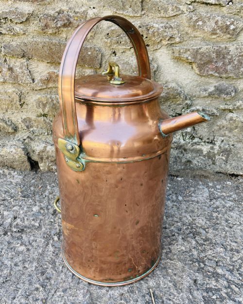 fig 2. Antique Copper Milk Pail