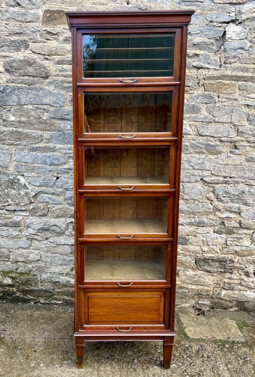 Tall Antique Mahogany Haberdashery Cabinet