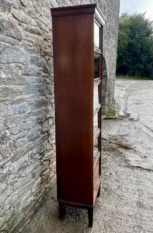 fig 1. Tall Antique Mahogany Haberdashery Cabinet