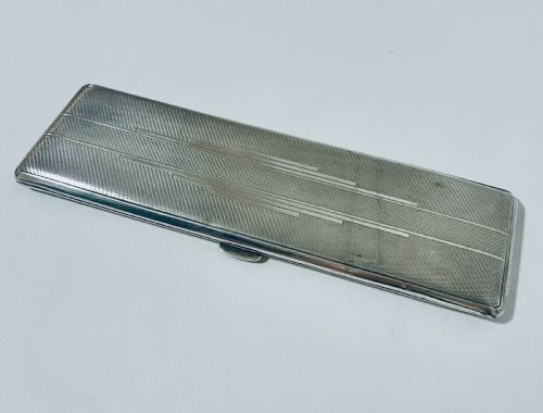 fig 1. Art Deco Silver Cigarette Case