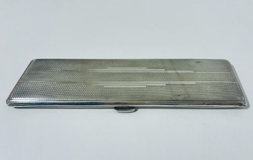 fig 2. Art Deco Silver Cigarette Case