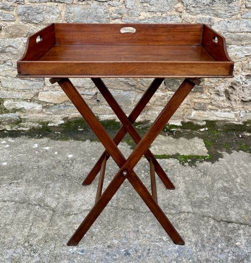 Victorian Mahogany Folding Butler's Tray